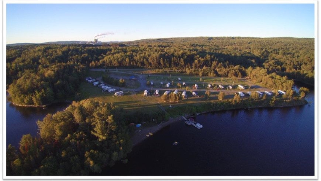 aerial view of Mariners Point RV Campground
